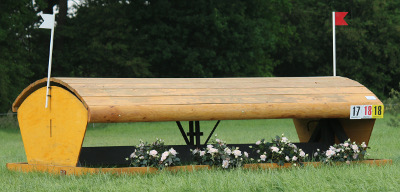 eventing-hindernissen rond dak